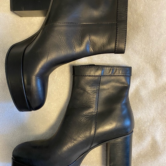 Acme leather tassel platform booties SZ 39 - Picture 5 of 8